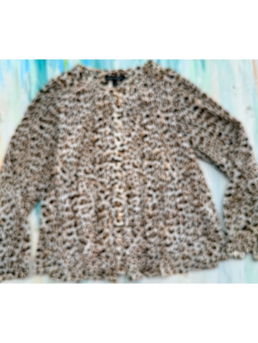 Banana Republic leopard print flowy blouse